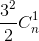 \frac{3^{2}}{2}C_{n}^{1}