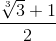 \frac{\sqrt[3]{3}+1}{2}