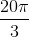 \frac{20\pi }{3}