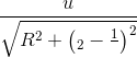 \frac{u}{\sqrt{R^{2}+\left ( \omega L_{2}-\frac{1}{\omega C} \right )^{2}}}