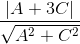 \frac{|A+3C|}{\sqrt{A^{2}+C^{2}}}