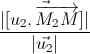 \frac{|[\vec{u_{2},\overrightarrow{M_{2}M}}]|}{|\vec{u_{2}}|}