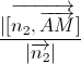 \frac{|[\overrightarrow{n_{2},\overrightarrow{AM}}]}{|\overrightarrow{n_{2}}|}