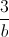 \frac{3}{b}