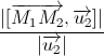 \frac{|[\overrightarrow{M_{1}M_{2}},\overrightarrow{u_{2}}]|}{|\overrightarrow{u_{2}}|}