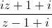 \frac{iz+1+i}{z-1+i}