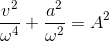 \frac{v^{2}}{\omega ^{4}}+\frac{a^{2}}{\omega ^{2}}=A^{2}