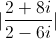 |\frac{2+8i}{2-6i}|