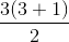 \frac{3(3+1)}2{}