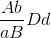 \frac{Ab}{aB}Dd