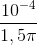 \frac{10^{-4}}{1,5\pi }