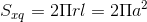 S_{xq}=2\Pi rl=2\Pi a^{2}