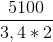 \frac{5100}{3,4\ast2}