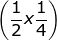 fn_jvn small left ( frac{1}{2}x frac{1}{4} right )