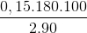 \frac{0,15.180.100}{2.90}