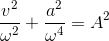 \frac{v^{2}}{\omega ^{2}}+\frac{a^{2}}{\omega ^{4}}=A^{2}